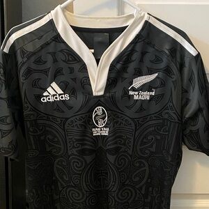 Adidas Black and White Men's Jersey